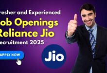 Reliance Jio Recruitment 2025 » Fresher and Experienced Job Openings